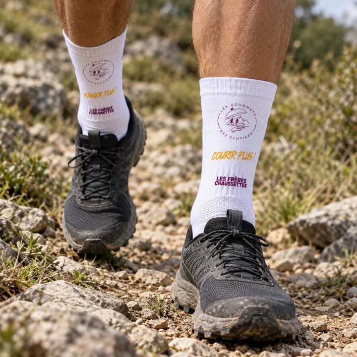 Les chaussettes du club portées